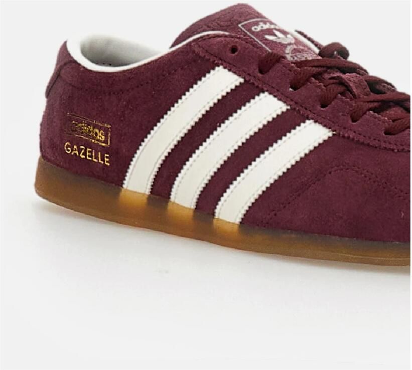 Adidas Gazelle Sneakers Rood 1 3 Leer