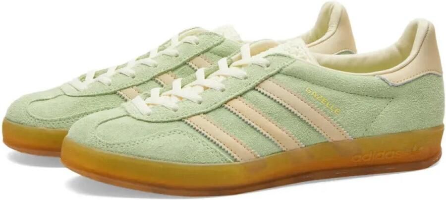 Adidas Originals Gazelle Indoor Dames Semi Green Spark Almost Yellow Cream White- Dames Semi Green Spark Almost Yellow Cream White