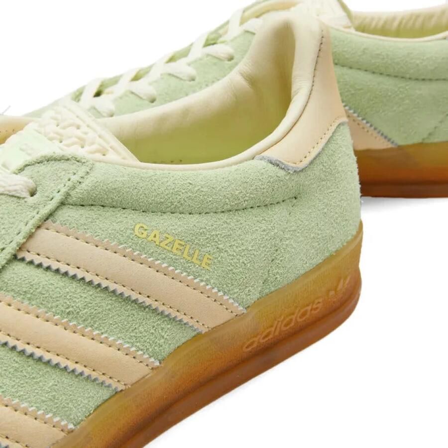 Adidas Originals Gazelle Indoor Dames Semi Green Spark Almost Yellow Cream White- Dames Semi Green Spark Almost Yellow Cream White - Foto 4