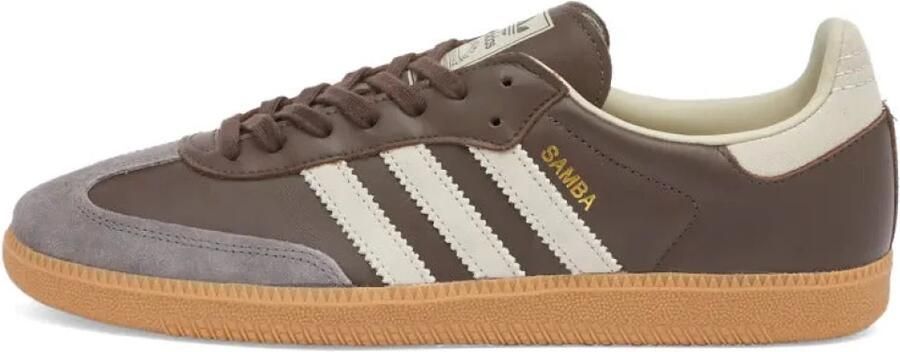 Adidas Originals Samba OG Brown Putty Grey Gold Metallic- Brown Putty Grey Gold Metallic