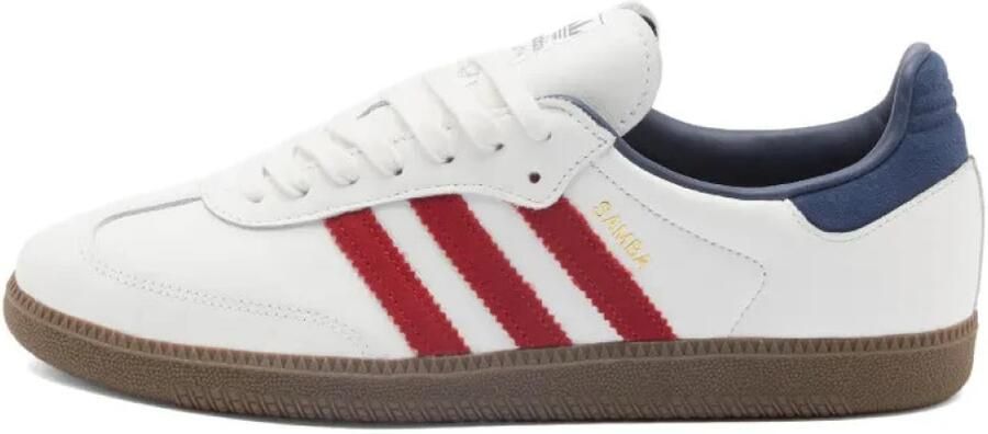 Adidas Originals Samba OG Core White Team Victory Red Night Indigo- Dames Core White Team Victory Red Night Indigo