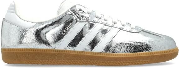 Adidas Samba Schoenen Zilver Maat: 40 2 3 Leer Foot Locker
