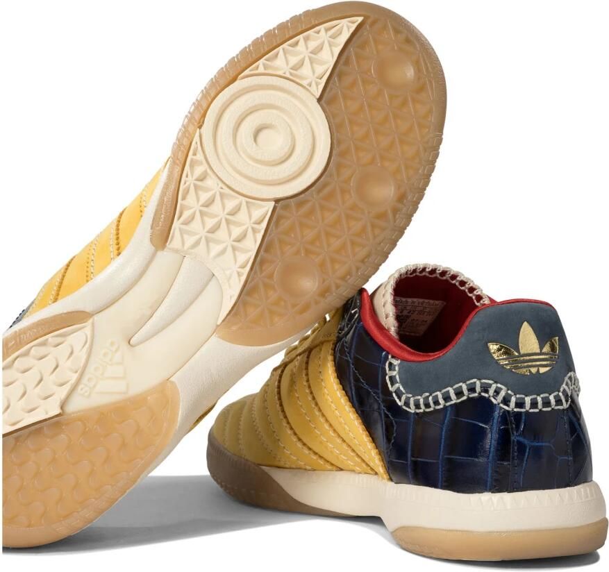 Adidas Originals Gele Sneakers Krokodil-Effect Leer Suède