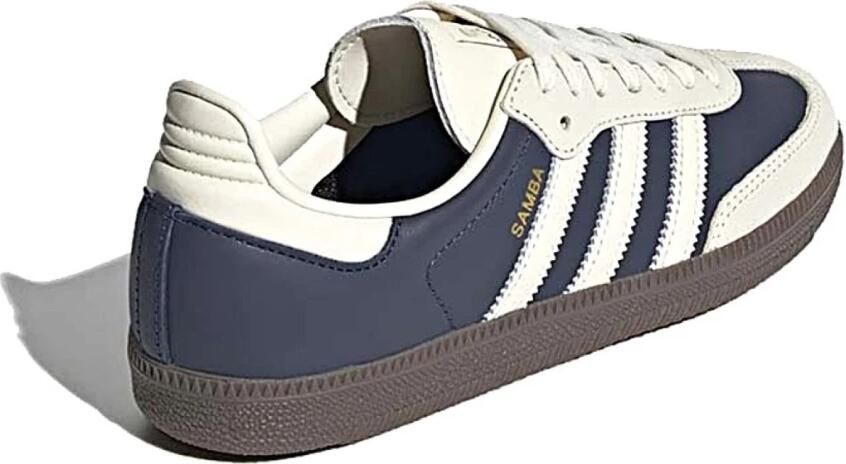Adidas Samba Dames Schoenen Blauw Maat: 36 2 3 Leer Foot Locker