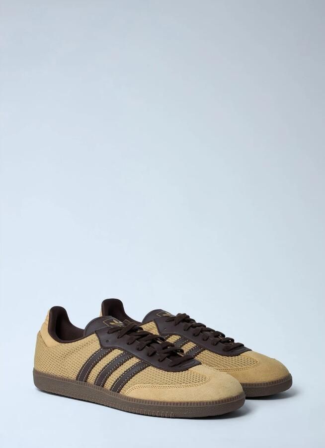 Adidas Samba Sneakers Heren Beige 2 3 Mesh Synthetisch