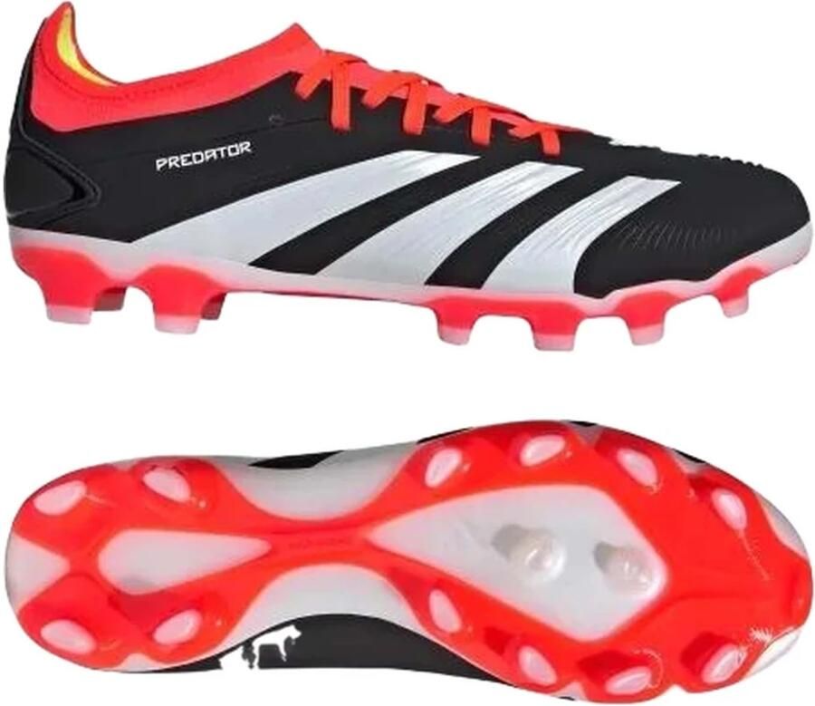 Adidas Predator Pro Gras Kunstgras Voetbalschoenen (MG) Zwart Wit Felrood - Foto 2