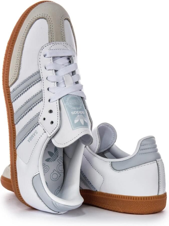 Adidas Originals Samba OG Dames Cloud White Halo Blue Off White- Dames Cloud White Halo Blue Off White - Foto 3