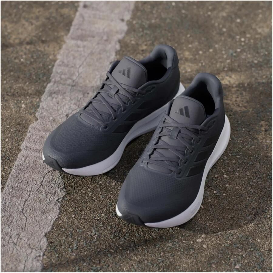 Adidas Performance Runfalcon 5 hardloopschoenen grijs zwart wit - Foto 3