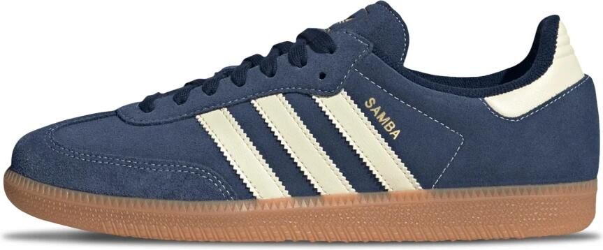 ADIDAS ORIGINALS Sneakers laag 'Samba' chamois donkerblauw goud