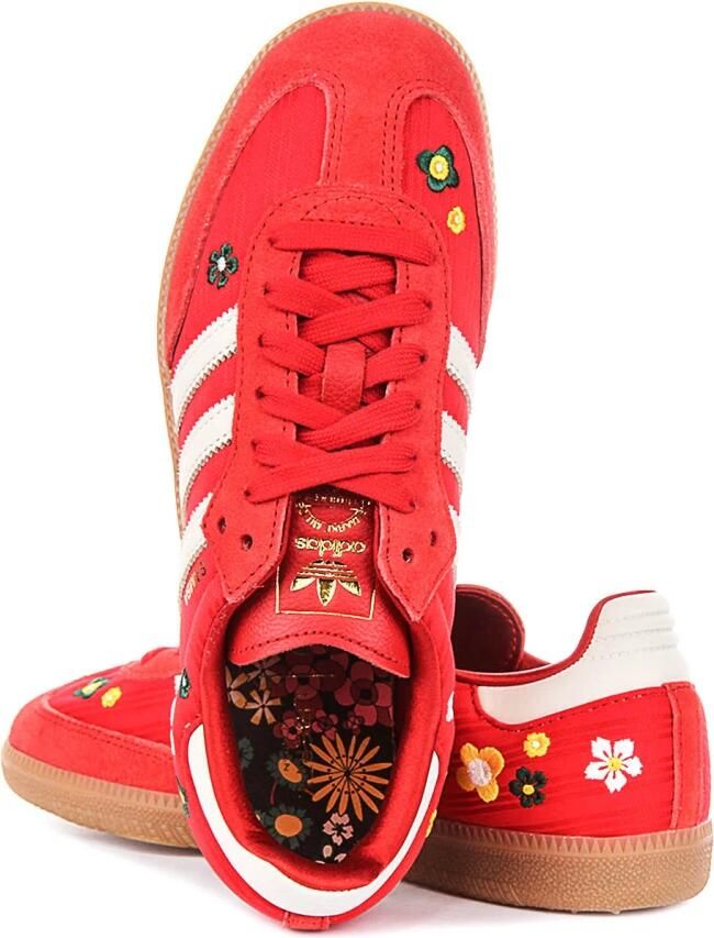 ADIDAS ORIGINALS Sneakers laag 'SAMBA' pasteelgeel donkergroen rood offwhite - Foto 3
