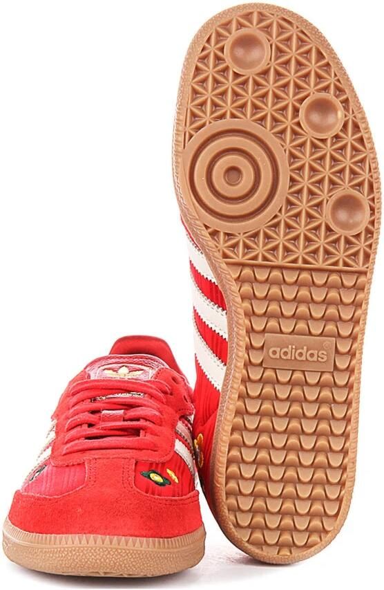 ADIDAS ORIGINALS Sneakers laag 'SAMBA' pasteelgeel donkergroen rood offwhite - Foto 4