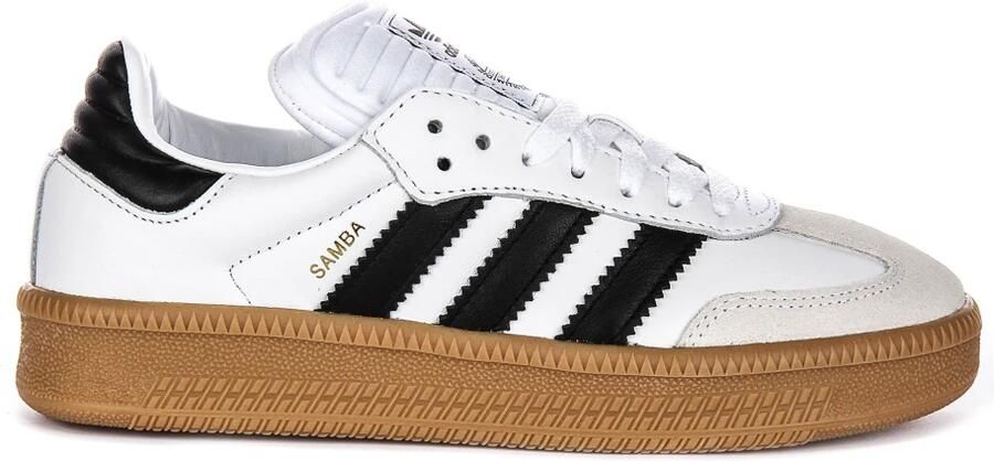 Adidas Originals Witte Sneakers met Leren Bovenwerk en Rubberen Zool White