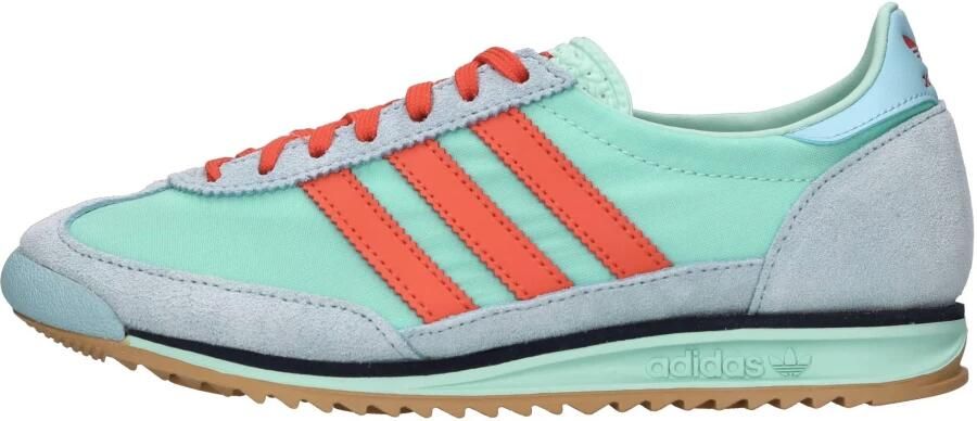 Adidas Originals SL 72 Dames Semi Flash Aqua Bright Red Clear Sky- Dames Semi Flash Aqua Bright Red Clear Sky