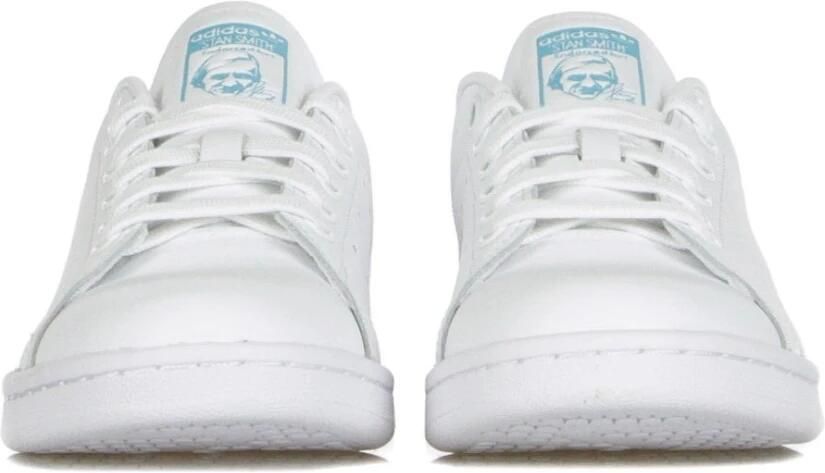 Adidas Originals Stan Smith W leren sneakers wit lichtblauw - Foto 6