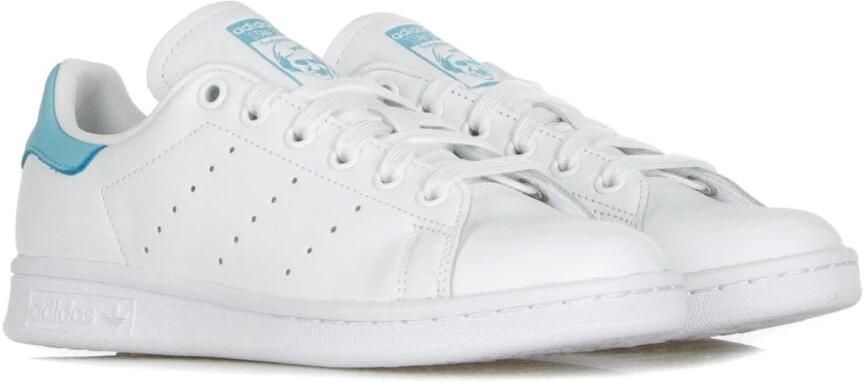 Adidas Originals Stan Smith W leren sneakers wit lichtblauw - Foto 9