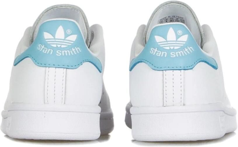 Adidas Originals Stan Smith W leren sneakers wit lichtblauw - Foto 5