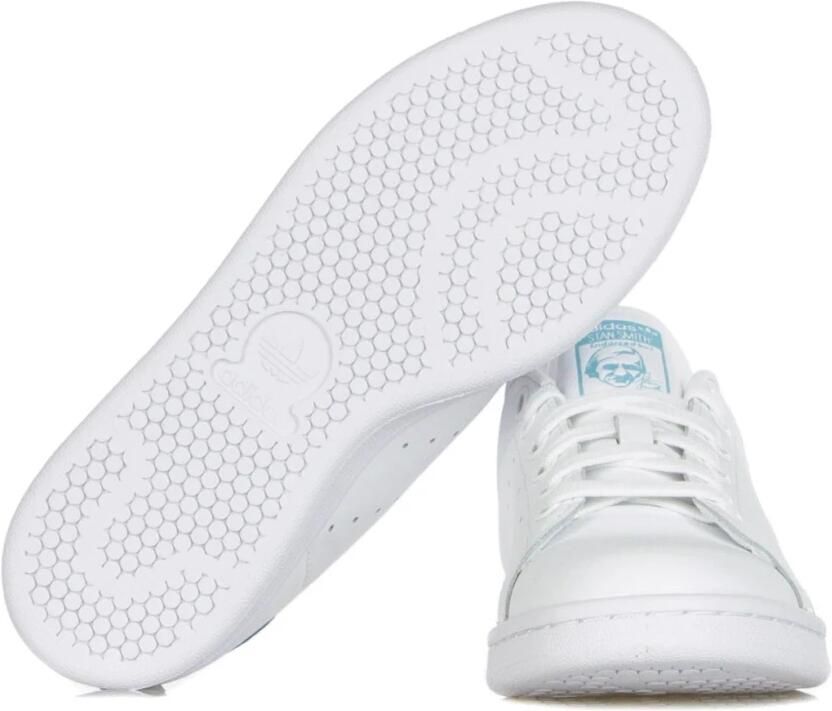 Adidas Originals Stan Smith W leren sneakers wit lichtblauw - Foto 3