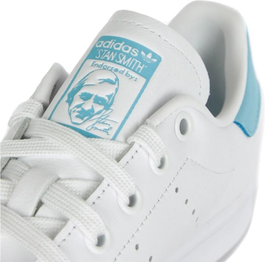 Adidas Originals Stan Smith W leren sneakers wit lichtblauw - Foto 2
