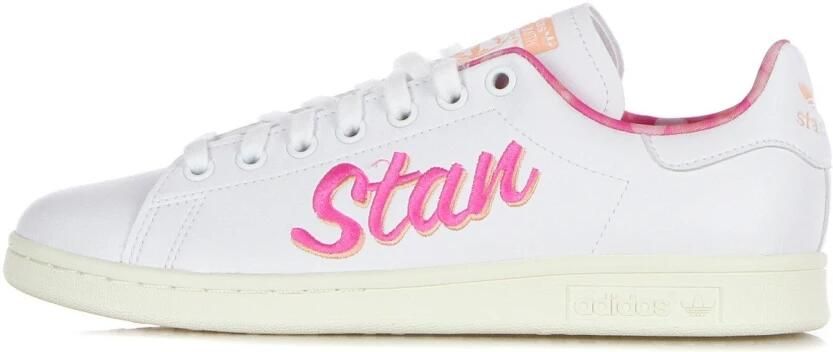 Adidas Stan Smith Lage Sneaker Roze Wit White Heren