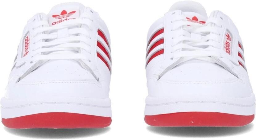 Adidas Originals Continental 80 Stripes Schoenen Cloud White Collegiate Red Grey Three Heren