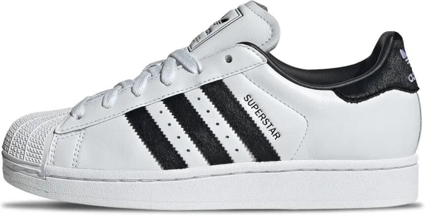 Adidas Witte Superstar II Sneakers met Ponydetails