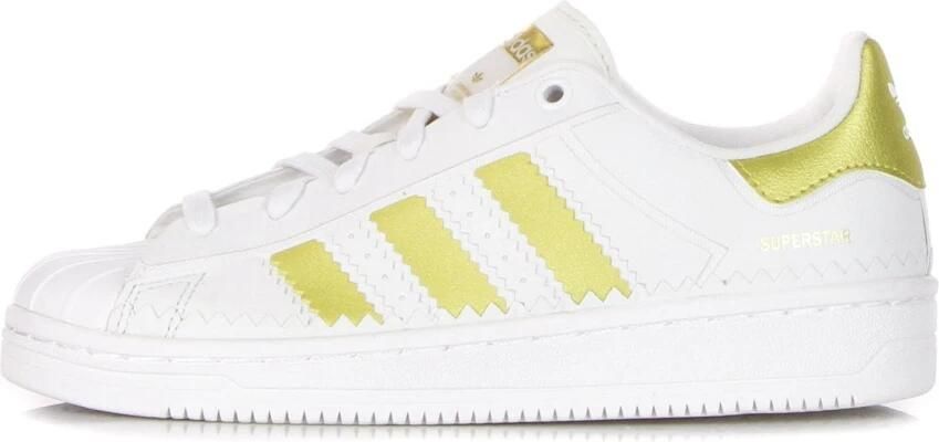 Adidas Crystal White Sneaker met Metallic Details White Dames