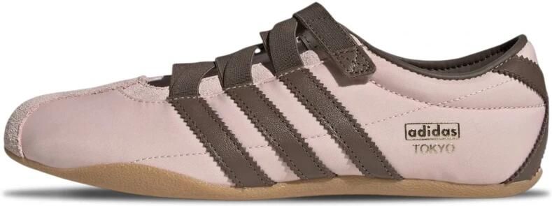 ADIDAS ORIGINALS Ballerina met riempjes 'Tokyo MJ' bruin goud rosa