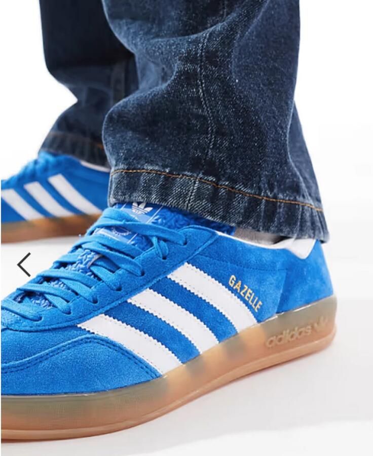 Adidas Originals Gazelle Indoor Dames Blue Bird Cloud White Blue Bird- Dames Blue Bird Cloud White Blue Bird