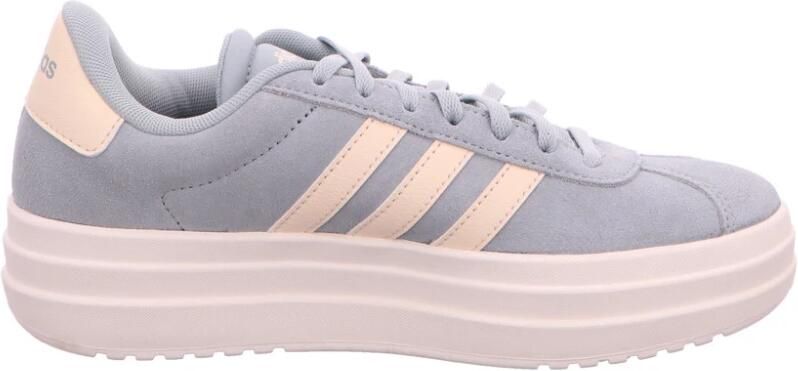 Adidas Sportswear VL Court Bold suede sneakers grijsgroen ecru