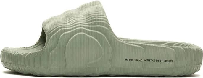 Adidas Originals Adilette 22 Badslippers Adilette Schoenen silver green silver green core black maat: 46 beschikbare maaten:39 40.5 42 43 44.5 4