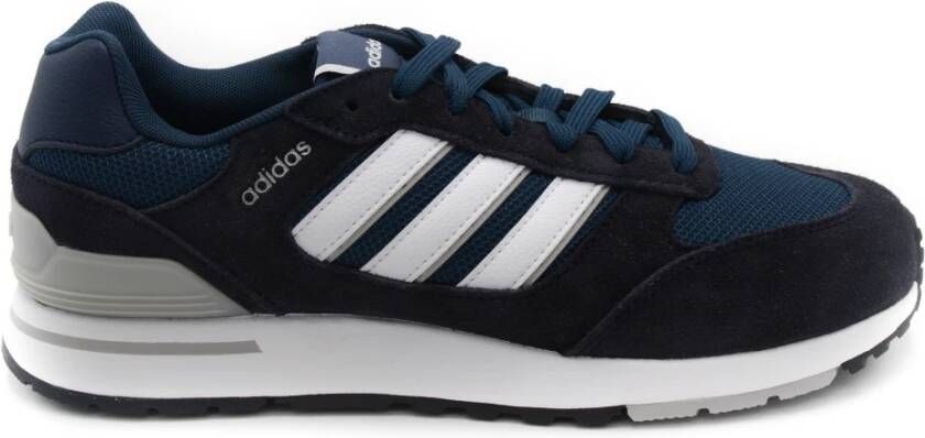 Adidas Run 80s Heren Retro Sneakers Schoenen Sportschoenen Navy-Blauw GV7303 - Foto 7