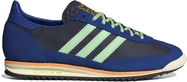 Adidas Blauwe Sneakers van Nylon en Suède Multicolor Heren