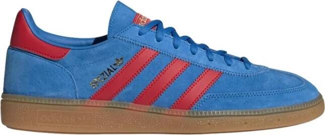 Adidas Blauwe Suede Handball Spezial Sneakers Blauw Heren