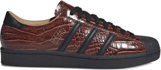 Adidas Bruine Veterschoenen Rubberen Zool