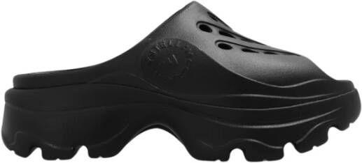 Adidas by stella mccartney Stijlvolle Flip Flops met Ingegraveerd Logo Black