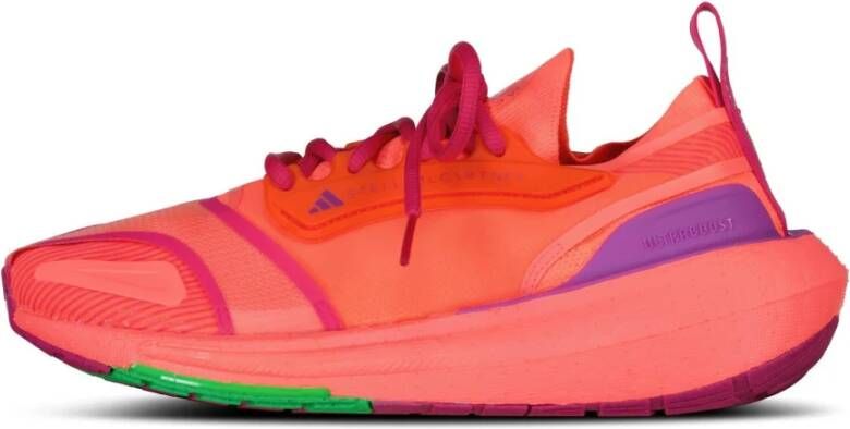 Adidas by stella mccartney Neon Oranje Sneakers met Primeknit Bovenwerk Multicolor Dames