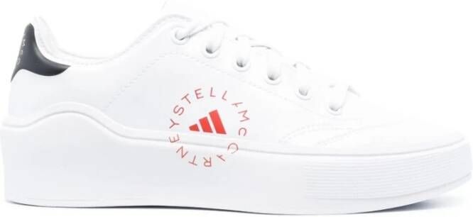 Adidas by stella mccartney Witte Court Veterschoenen White Dames