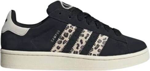 Adidas Originals Leopard Print Campus Sneakers Black Dames