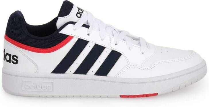 Adidas Sportswear Hoops 3.0 Sneakers Ftwr White Legend Ink Vivid Red - Foto 4