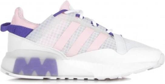 Adidas Cloud Whe Clear Pink Purple Sneakers White Dames