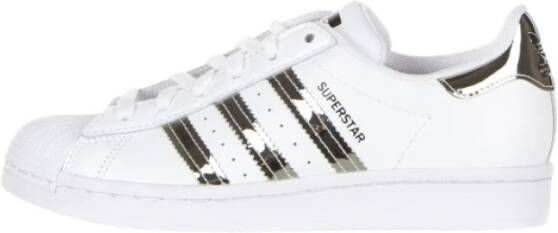 Adidas Cloud Whe Silver Metallic Black Sneakers White Dames