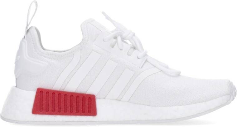 Adidas Originals Nmd_R1 Witte Stoffen Sneakers met Rode en Blauwe Accenten White - Foto 4