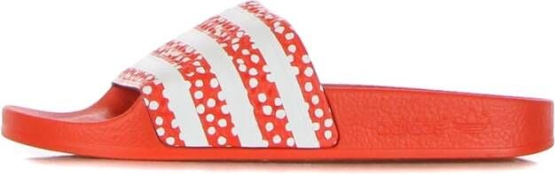 Adidas Cloud White Vivid Red Slippers voor Dames Orange Dames