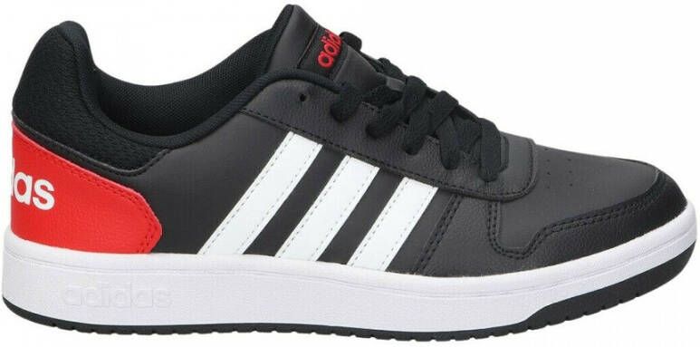 Adidas Hoops 2.0 K Scarpe da Basket Nero Rosso Bianco Zwart