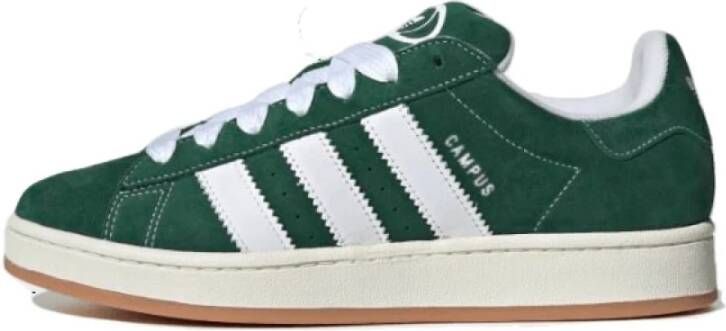 Adidas Donkergroene Cloud White Campus Sneakers Green Unisex