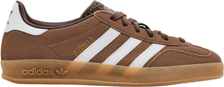 Adidas Lage Sneakers Gazelle Indoor Earth Strata White Gold Metallic