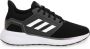 Adidas Performance EQ19 hardloopschoenen zwart wit grijs - Thumbnail 2