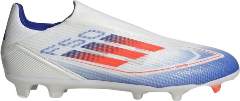 Adidas F50 Elite Laceless FG Cloud White Solar Red Lucid Blue- Cloud White Solar Red Lucid Blue
