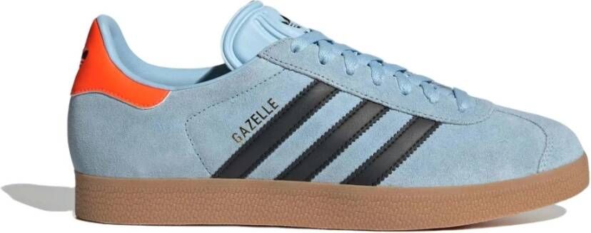 Adidas Gazelle Schoenen Blauw Maat: 40 2 3 Leer Foot Locker