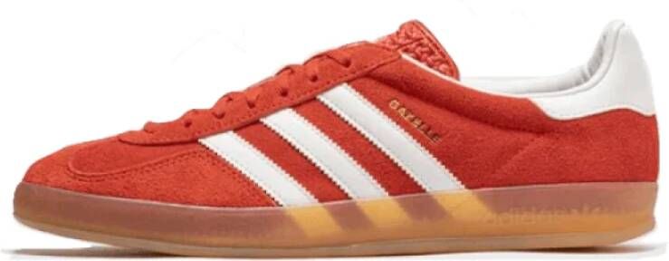 Adidas Originals Leren Sneakers Rubberen Zool Gewatteerde Kraag